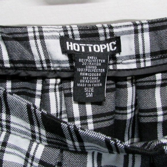 Hot Topic black and white plaid skirt small - Picture 7 of 7